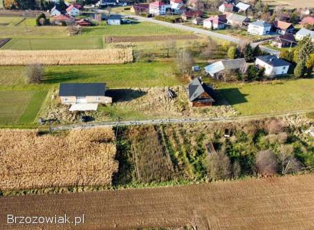 Dom z bala góralski w trześniowie dzialka 21ar prad woda