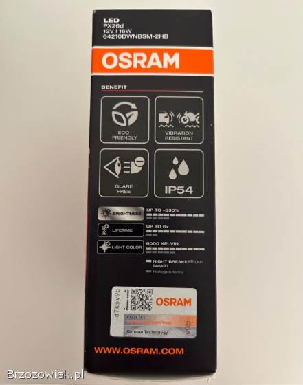 OSRAM Night Breaker LED SMART H7 12V 16W – NOWE i w oryginalnym opakowaniu
