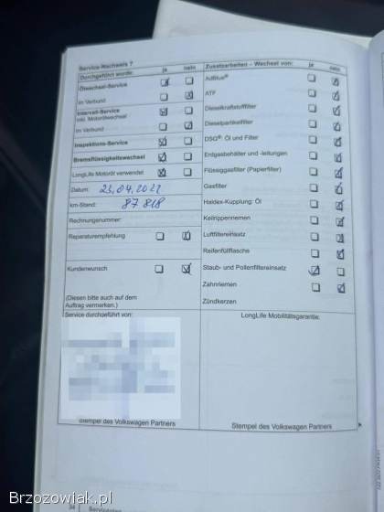 Volkswagen up! MPI serwis 2012