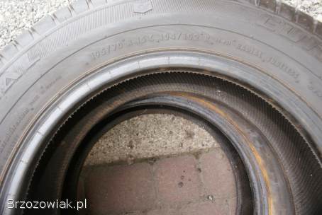 Opony letnie 195/70R15 C 104/102 R j.  Nowe 8,  5 mm 2 sztruki General Europejskie