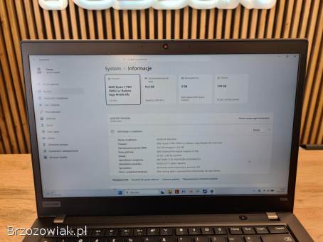 Lenovo ThinkPad T495 FHD IPS Ryzen 5 Pro Radeon Vega 8 16GB Ram Windows 11
