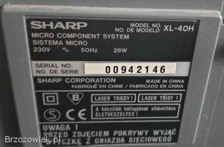 Wieża Sharp XL-40H tuner cd magnetofon