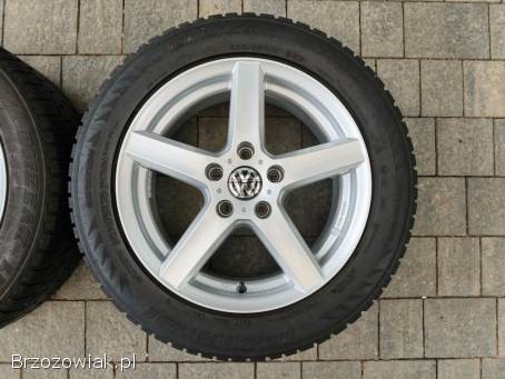 Alufelgi 16 5x112 opony zimowe 205/55R16 Audi VW Seat Skoda Mercedes
