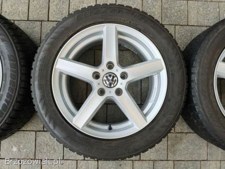 Alufelgi 16 5x112 opony zimowe 205/55R16 Audi VW Seat Skoda Mercedes
