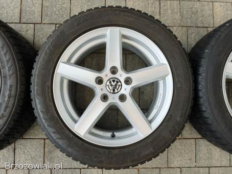 Alufelgi 16 5x112 opony zimowe 205/55R16 Audi VW Seat Skoda Mercedes