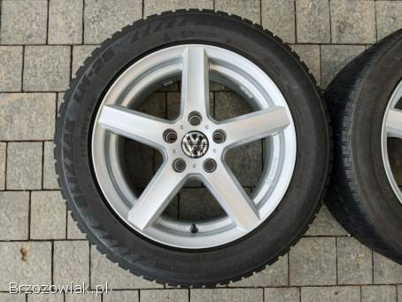 Alufelgi 16 5x112 opony zimowe 205/55R16 Audi VW Seat Skoda Mercedes