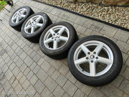 Alufelgi 16 5x112 opony zimowe 205/55R16 Audi VW Seat Skoda Mercedes