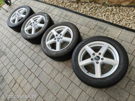 Alufelgi 16 5x112 opony zimowe 205/55R16 Audi VW Seat Skoda Mercedes