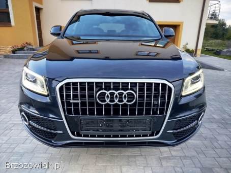 Audi Q5 2,  0TDI moc 190KM S-LINE x3,  PANORAMA,  skóra,  FULL serwis ASO AUDI