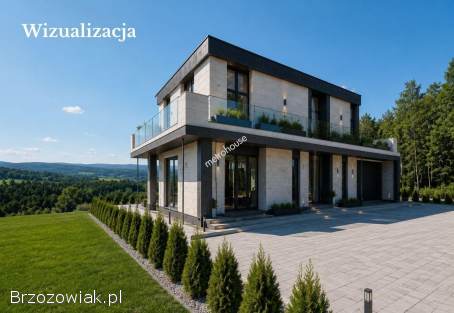 Dom na widokowej działce w Żarnowej k.  Strzyżowa