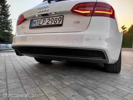 Audi a4 b8 2,  0tdi cr S-LINE ⭐ skóra,  navi,  led bixenon ⭐ pelny serwis ⭐ 2015r