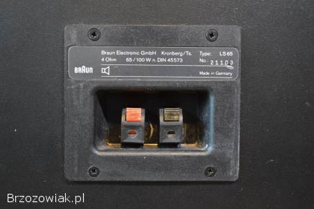 Porządne i Dynamiczne BRAUN LS-65 Świetny Stan,  Mega Bass Wysyłka