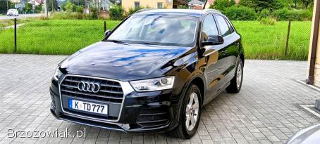 Audi Q3 S-LINE QUATTRO 2,  0TDI 150KM,  navi,  xenon,  led,  pelny serwis,  2016r