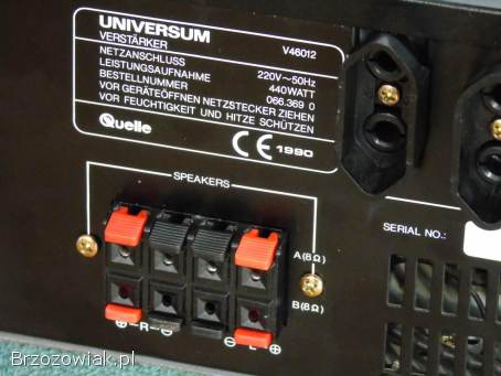 Wzmacniacz Universum V-46012 sprawny i mocny 440 wat.  DOSTAWA