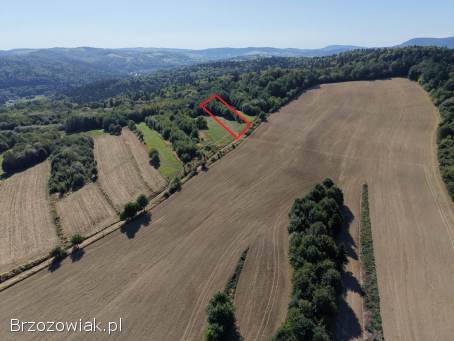 Widokowa działka Równe gmina Dukla