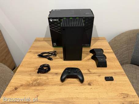 Okazja!  Xbox Series X 1TB + pad i gry i ładowarka!  Super Stan!  Gwarancja!
