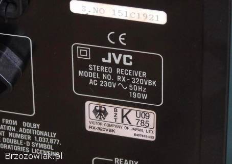 Amplituner JVC RX-320 mocny i sprawny.  DOSTAWA