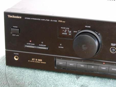 Wzmacniacz stereo Technics SU-X120 mocny,  sprawny i ładny.  DOSTAWA
