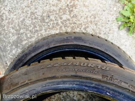 Opony zimowe 18 cali 225/40r18 8mm 2024 rok jak nowe 225/40 R18