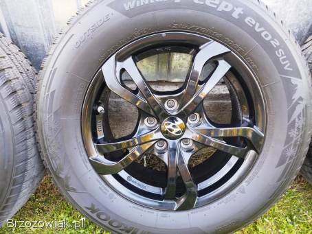 Koła zimowe hyundai ix35 tucson 5x114,  3 alufelgi czarne jak nowe 215/70R16
