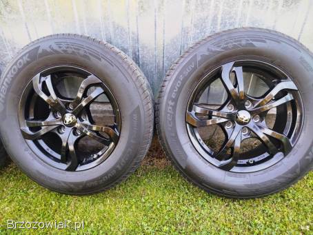 Koła zimowe hyundai ix35 tucson 5x114,  3 alufelgi czarne jak nowe 215/70R16