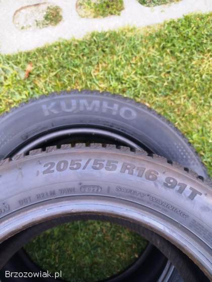 2 nowe opony zimowe kumho 205/55R16 2x9mm doty (16/22)