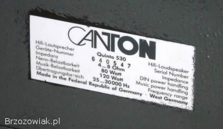 Kolumny Canton Quinto 530 świetne stereo.  DOSTAWA