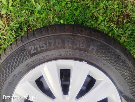 Koła zimowe kia sportage hyundai 5x114,  3 opony zima 9mm jak nowe 215/70R16