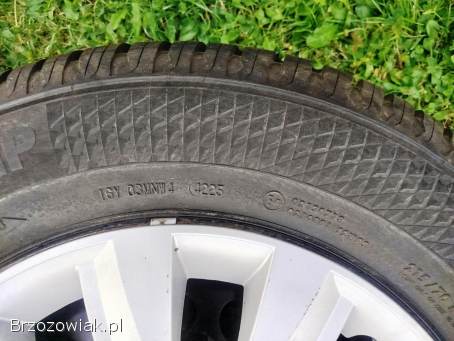 Koła zimowe kia sportage hyundai 5x114,  3 opony zima 9mm jak nowe 215/70R16