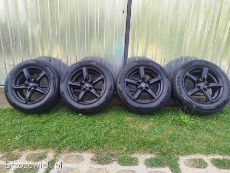 Koła zimowe 5x112 16 cali audi a4 b8 225/55R16 czarne opony 4x6mm 2023r.