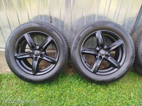 Koła zimowe 5x112 16 cali audi a4 b8 225/55R16 czarne opony 4x6mm 2023r.