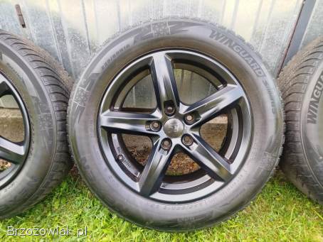 Koła zimowe 5x112 16 cali audi a4 b8 225/55R16 czarne opony 4x6mm 2023r.
