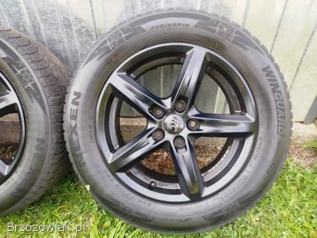 Koła zimowe 5x112 16 cali audi a4 b8 225/55R16 czarne opony 4x6mm 2023r.