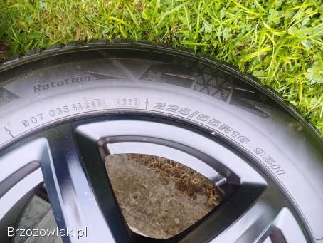 Koła zimowe 5x112 16 cali audi a4 b8 225/55R16 czarne opony 4x6mm 2023r.