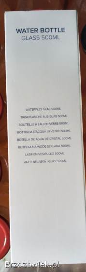 Butelka szklanna 500ml NOWA