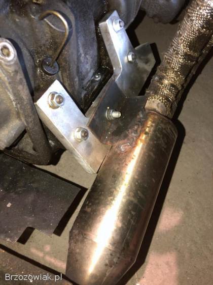 Aluminiowa płyta uchwyt mocowanie łapa tłumika breda fiat 126 maluch elegant