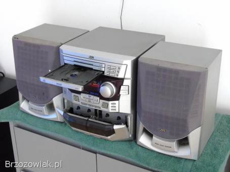 Wieża JVC kolumny Radio AUX mocna.  DOSTAWA.