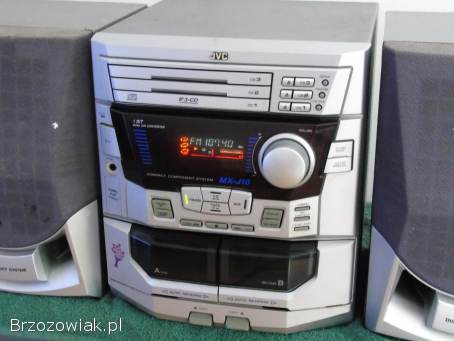 Wieża JVC kolumny Radio AUX mocna.  DOSTAWA.