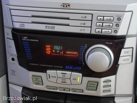 Wieża JVC kolumny Radio AUX mocna.  DOSTAWA.