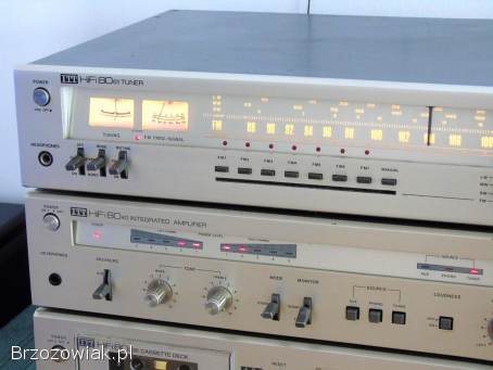 Wzmacniacz tuner i magnetofon ITT sprawne i ładne Vintage.  DOSTAWA