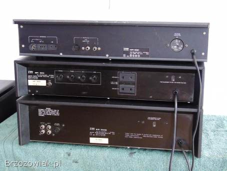 Wzmacniacz tuner i magnetofon ITT sprawne i ładne Vintage.  DOSTAWA