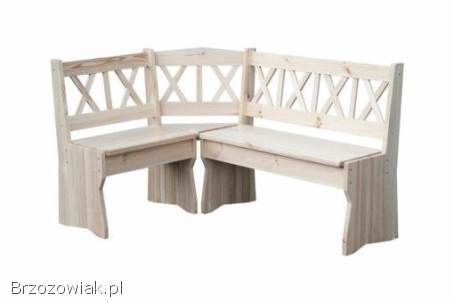 Narożnik kuchenny + stół -  drewno sosnowe NOWE