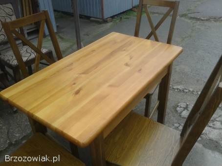 Krzsła kuchenne + Stół drewno sosnowe NOWE