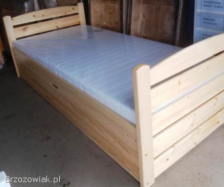 Łóżka z pojemnikiem -  drewno sosnowe NOWE