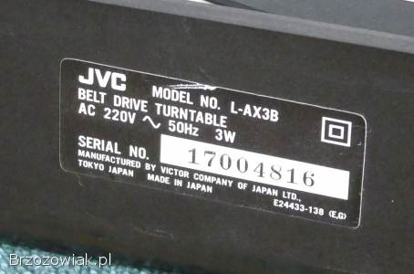 Japoński Gramofon JVC L-AX3 igła ładny i sprawny.  DOSTAWA.