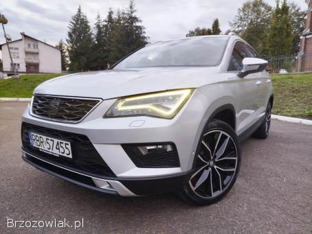 SEAT ATECA 2,  0TDI moc 150KM 4x4 kamera,  skóra,  navi,  FULL led,  4x4 2017