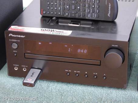 Wieża Pioneer pilot USB mp-3 CD RDS AUX kol.  WYSYŁKA