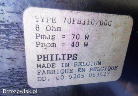 Kolumny stereo Philips FB-310 moc 2x 70 wat.  8 ohm.  WYSYŁKA.