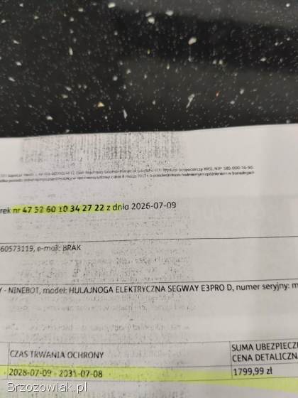 Hulajnoga elektryczna Segway niebot E3 PRO użyta parę razy