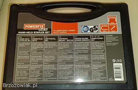 Zszywacz tapicerski (taker ręczny) Powerfix HG01009 z serii Profi+